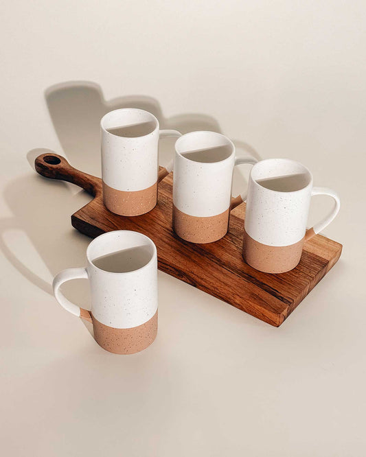 MORA CERAMICS Kitchen & Dining Coffee Mug Set of 4 - 12oz - Petro