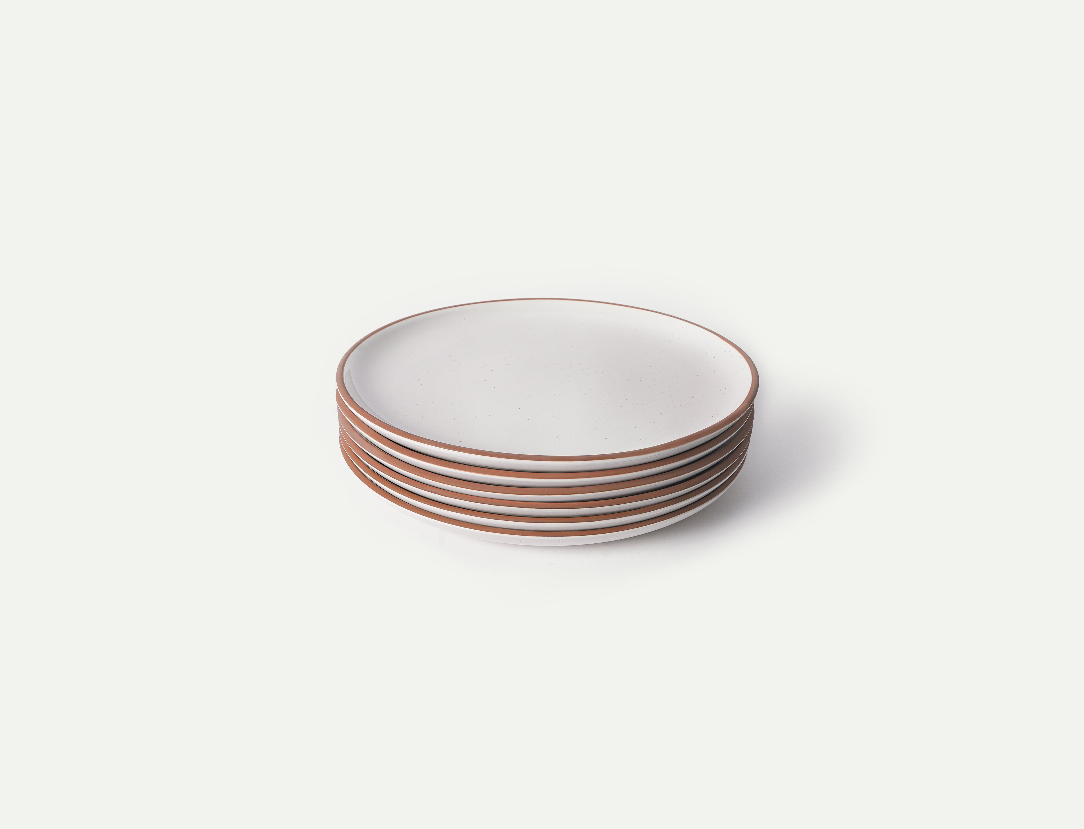 10" Rimmed & Speckled Ceramic Dinner Plates - Set of 6 | Mora 10" Rimmed & Speckled Ceramic Dinner Plates - Set of 6 | Mora