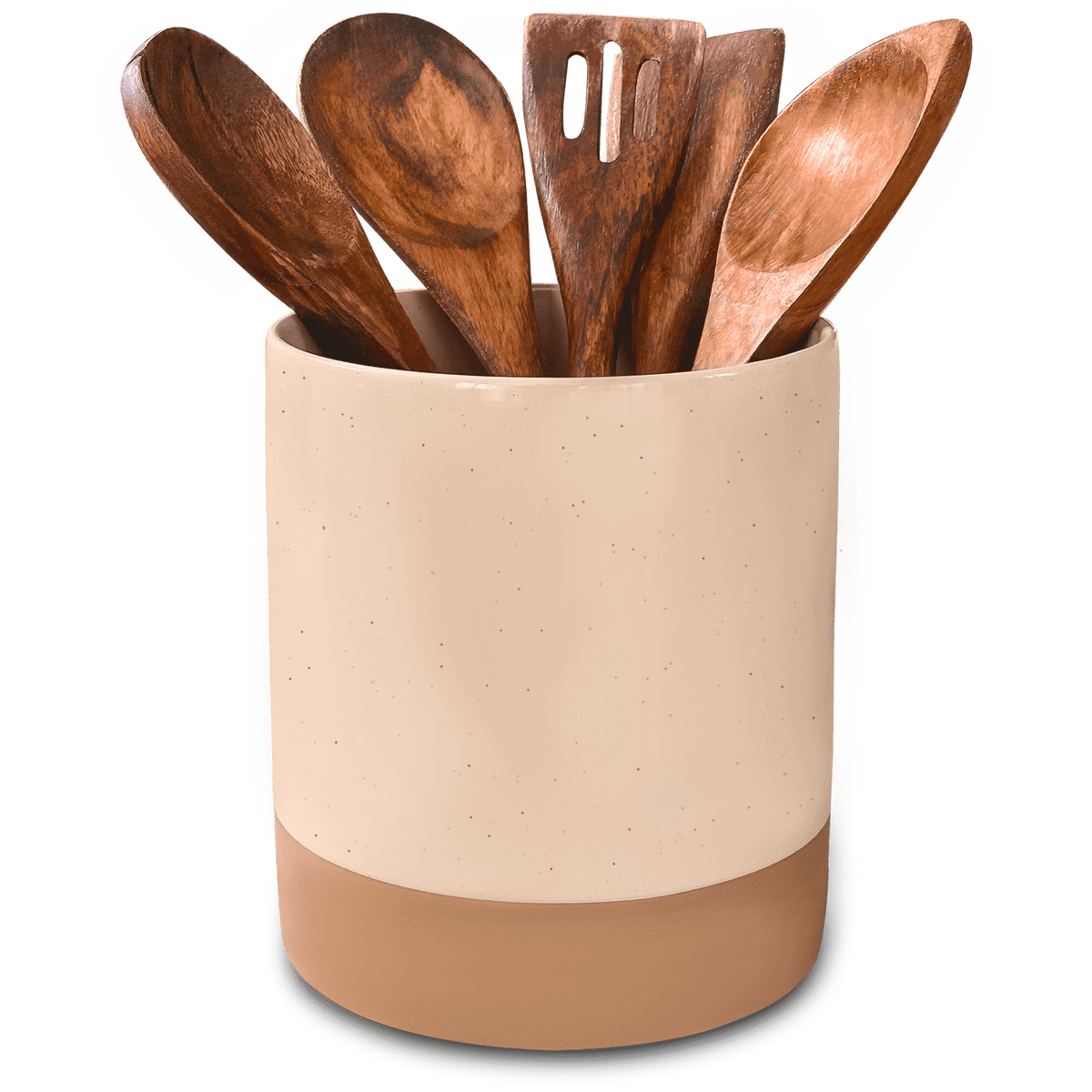 Utensil Crock 6.3x7.3 in Chai MORA CERAMICS