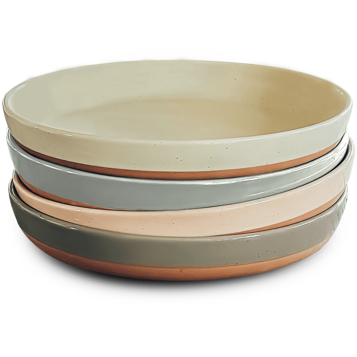 MORA CERAMICS HIT PAUSE Mora Ceramic Large Pasta Bowls 30oz, Set