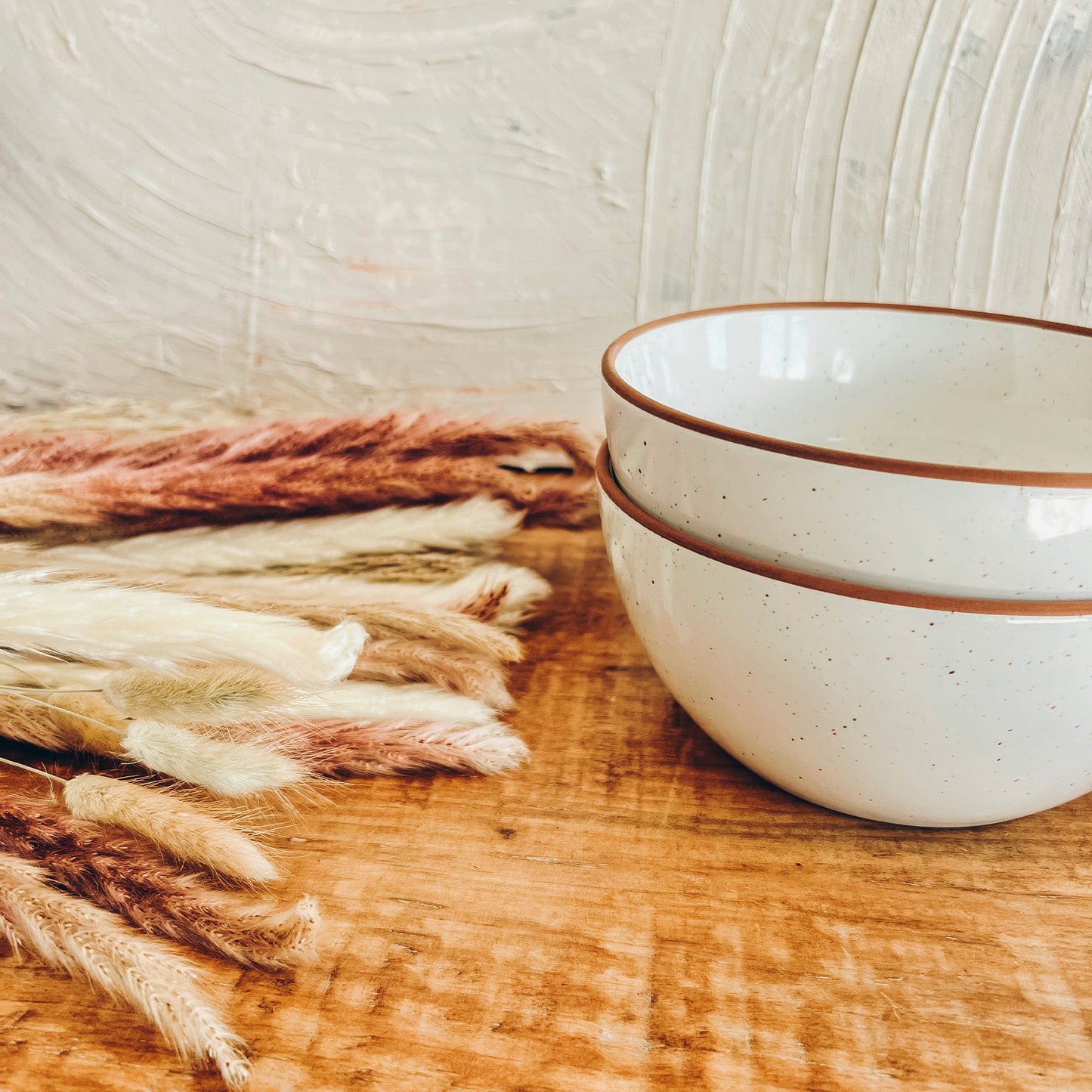 MORA CERAMICS Kitchen & Dining Cereal Bowls - 28oz - Vanilla White