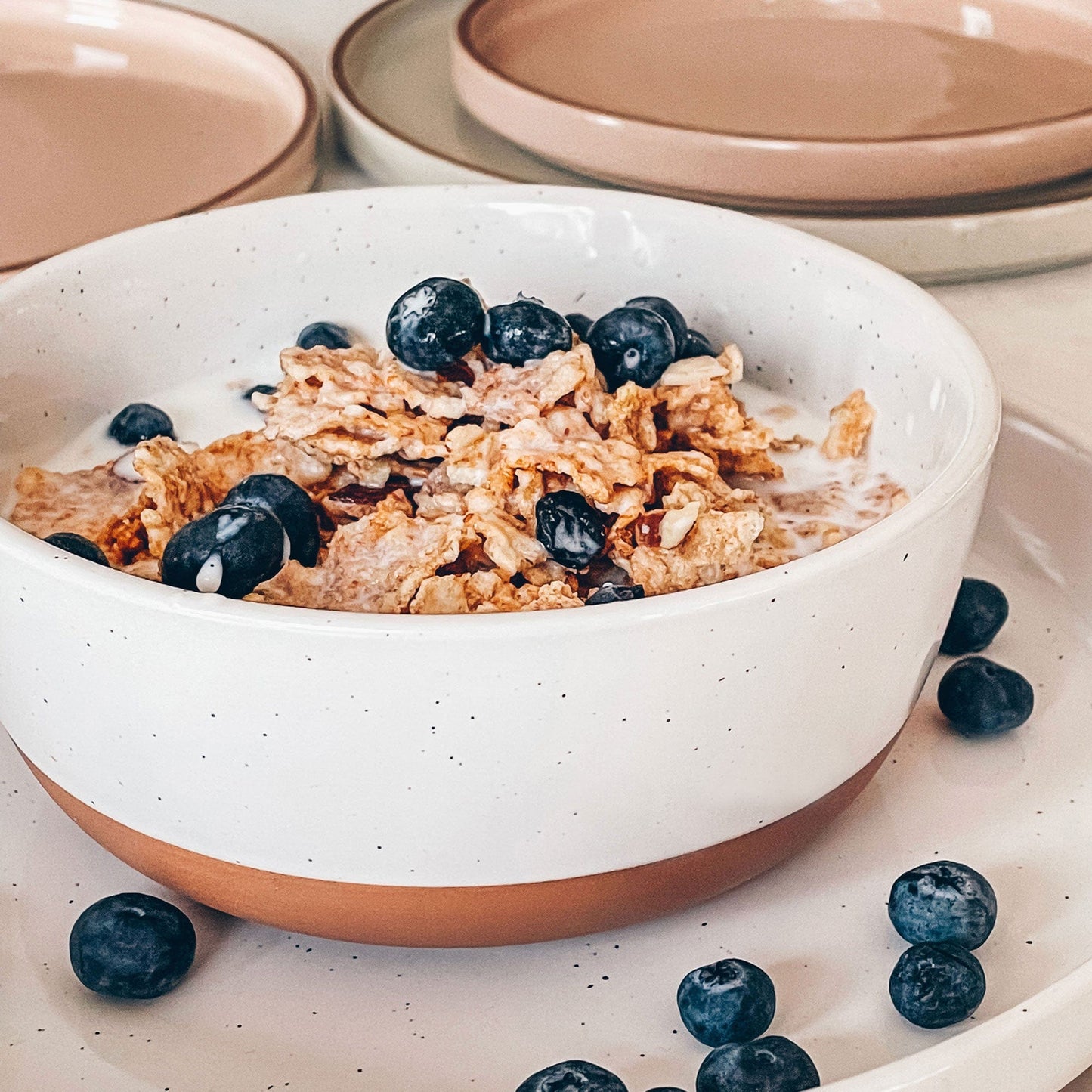 MORA CERAMICS Kitchen & Dining Cereal Bowls - 25oz - Vanilla White