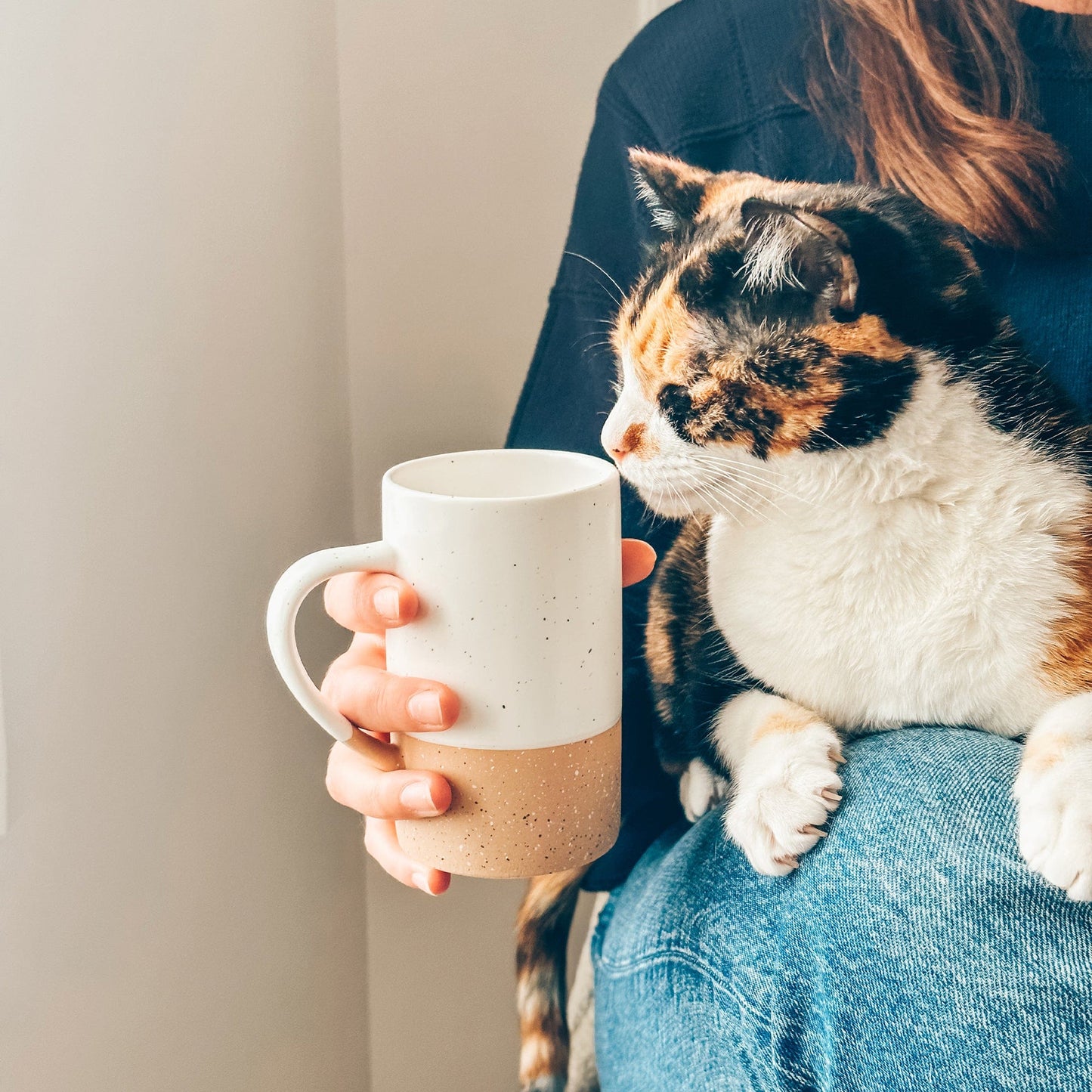 MORA CERAMICS Kitchen & Dining Coffee Mug Set of 4 - 12oz - Petro