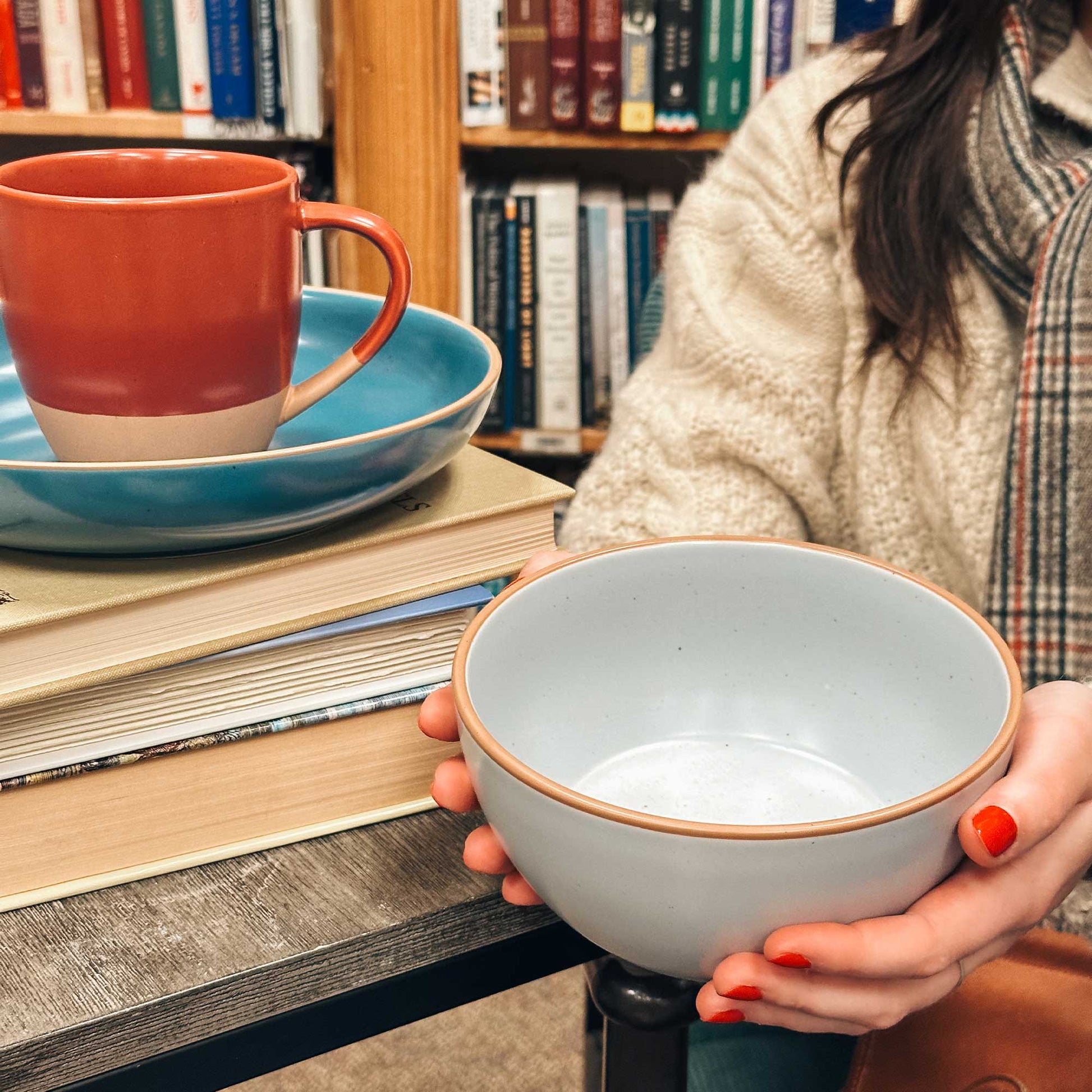 MORA CERAMICS Kitchen & Dining Cereal Bowls - 28oz - Marina Artisan