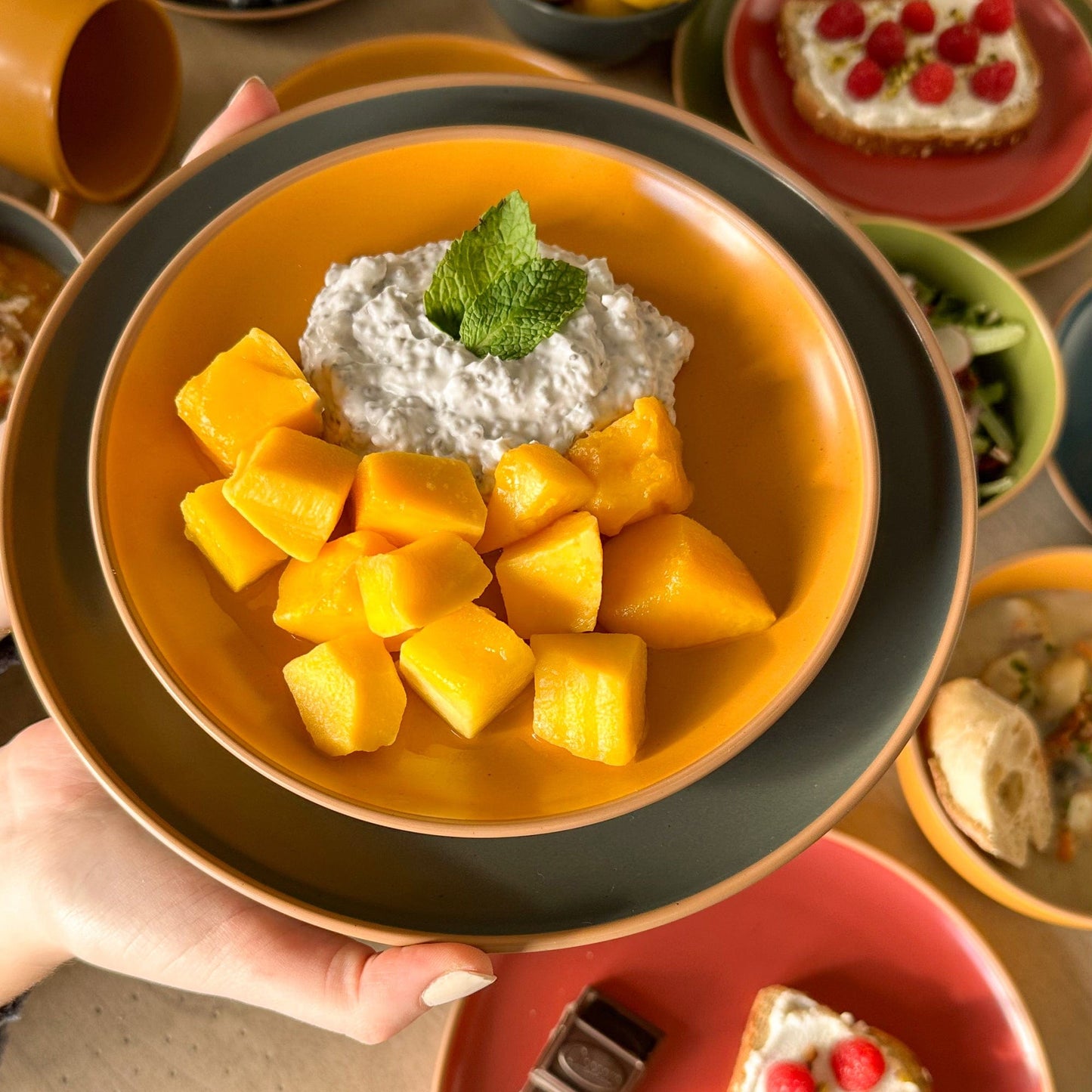 MORA CERAMICS Kitchen & Dining Salad Plates - 7.8in - Artisan