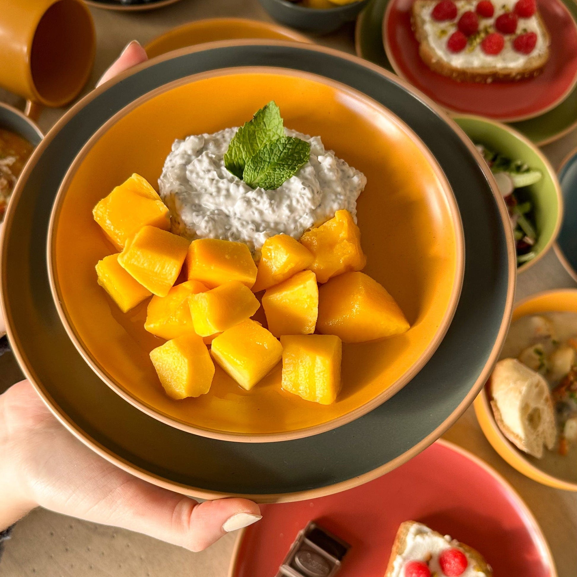 MORA CERAMICS Kitchen & Dining Salad Plates - 7.8in - Artisan