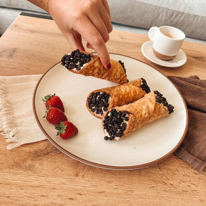 MORA CERAMICS Kitchen & Dining Dinner Plates - 10 in - Vanilla White