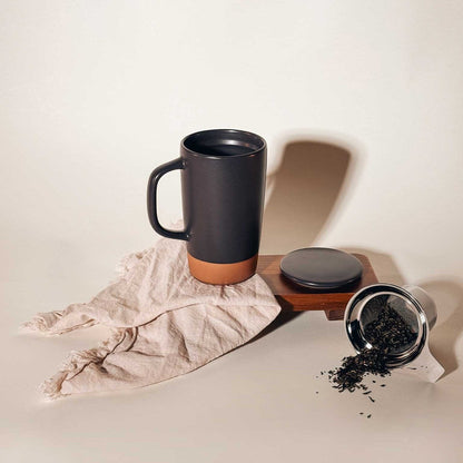 MORA CERAMICS Kitchen & Dining Large Tea Mug Infuser Set - 18oz - Nightwaves