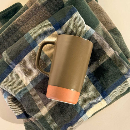 MORA CERAMICS Kitchen & Dining Large Tea Mug Infuser Set - 18oz - Olive