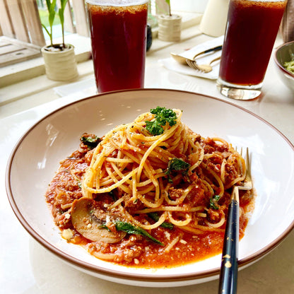 MORA CERAMICS Kitchen & Dining Pasta Bowls - 30oz - Earl Grey & Vanilla White