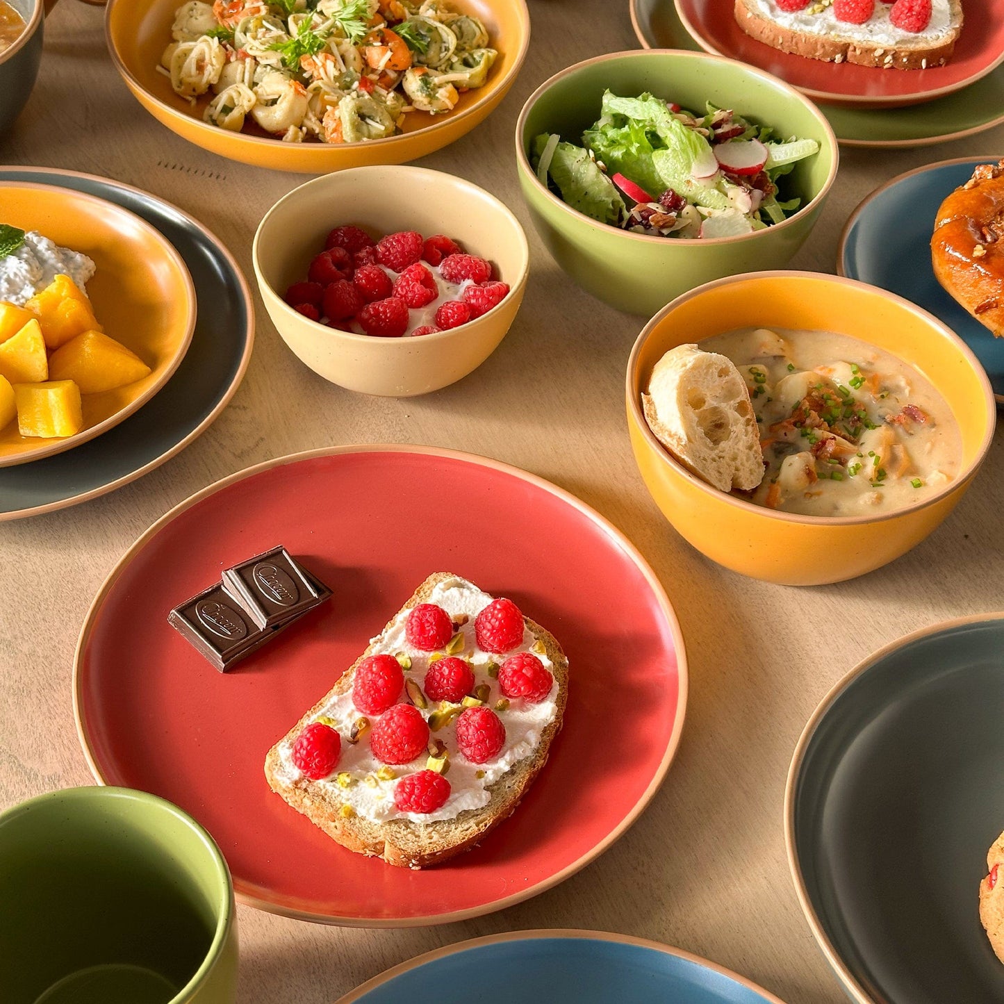 MORA CERAMICS Kitchen & Dining Small Dessert Bowls - 16oz - Artisan