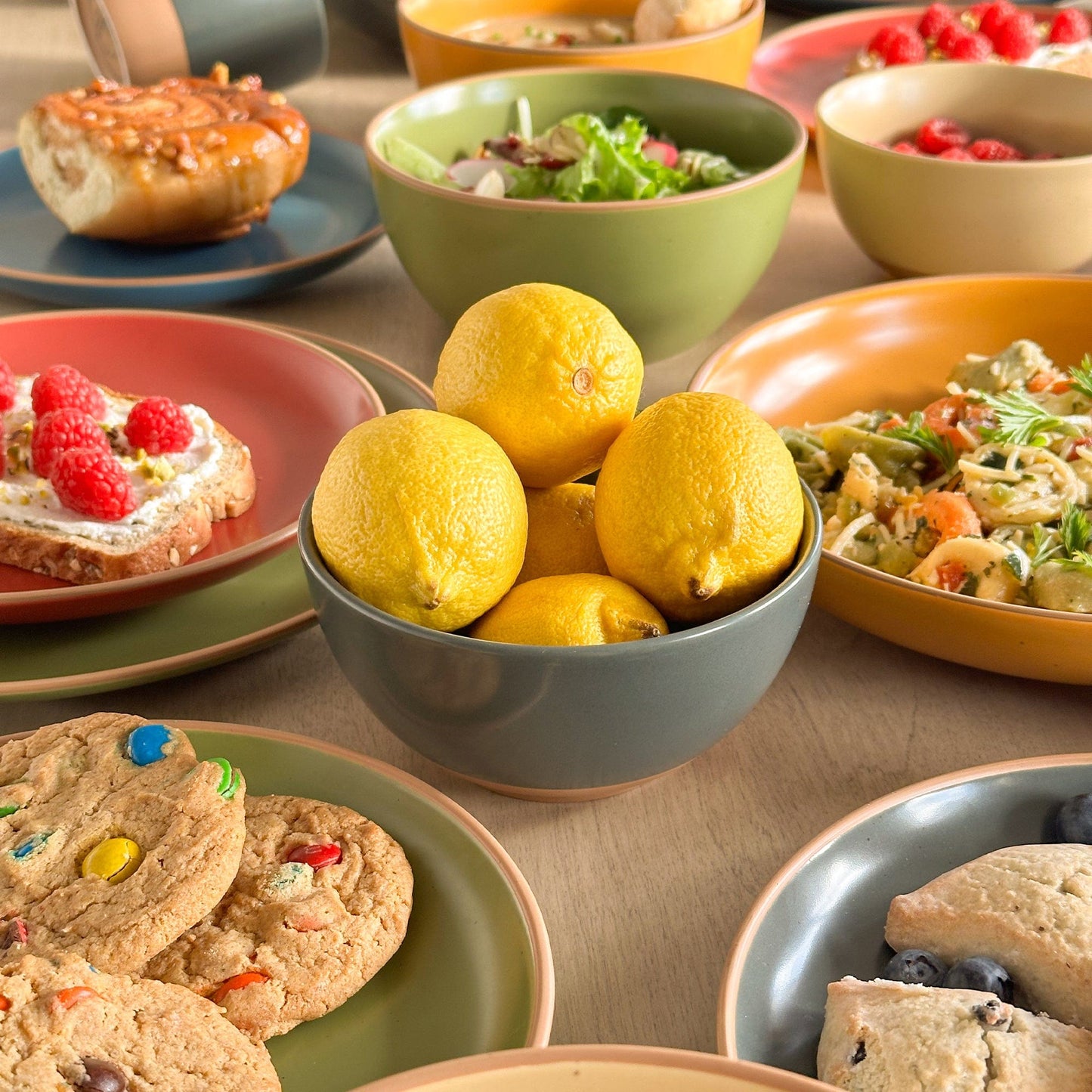 MORA CERAMICS Kitchen & Dining Small Dessert Bowls - 16oz - Artisan