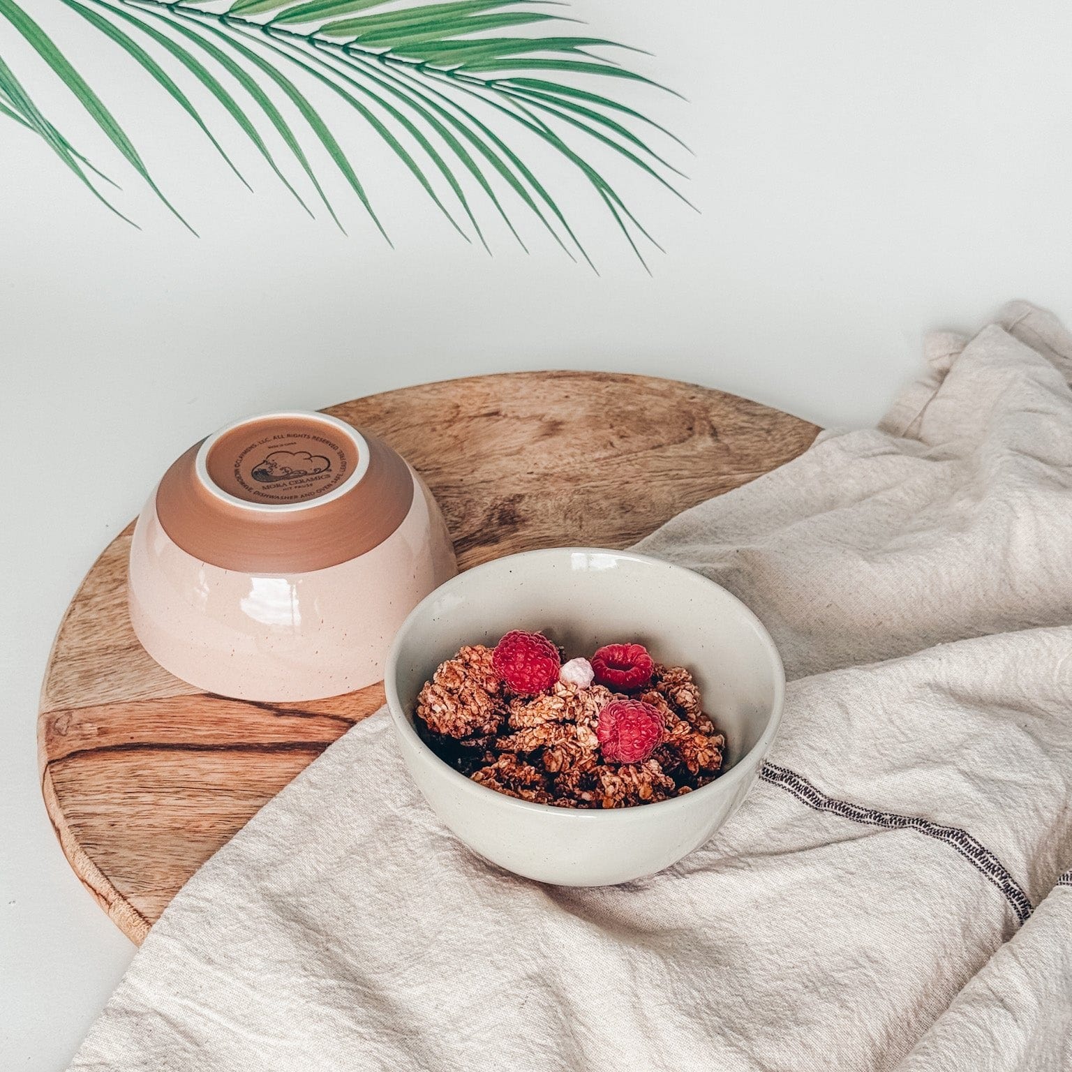 MORA CERAMICS Kitchen & Dining Small Dessert Bowls - 16oz - Assorted Neutrals