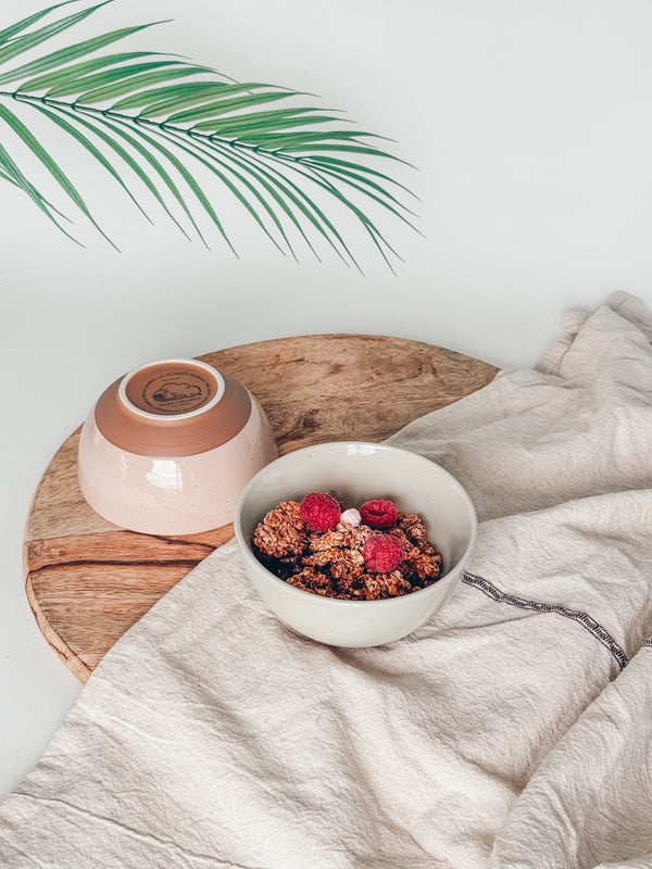 MORA CERAMICS Kitchen & Dining Small Dessert Bowls - 16oz - Assorted Neutrals