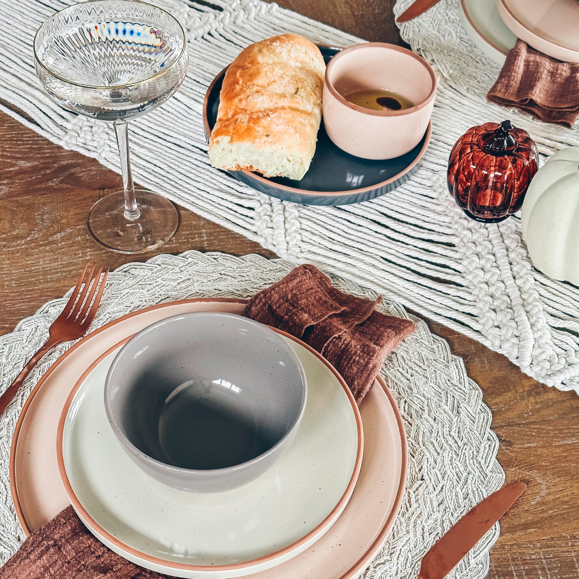 MORA CERAMICS Kitchen & Dining Small Dessert Bowls - 16oz - Assorted Neutrals