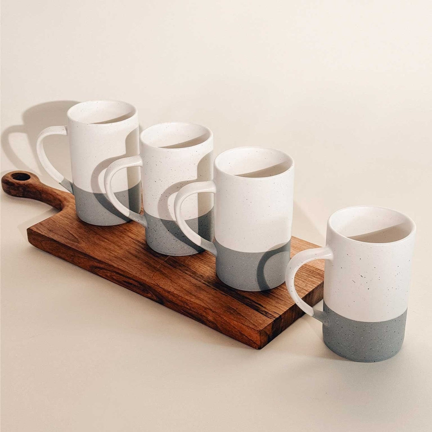 MORA CERAMICS Kitchen & Dining Coffee Mug Set of 4 - 12oz - Flint
