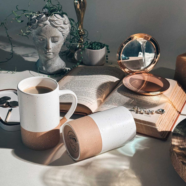 MORA CERAMICS Kitchen & Dining Coffee Mug Set of 4 - 12oz - Petro