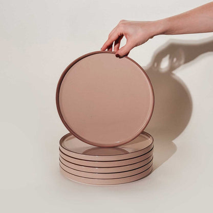 MORA CERAMICS Kitchen & Dining Dinner Plates - 10.5 in - Chai