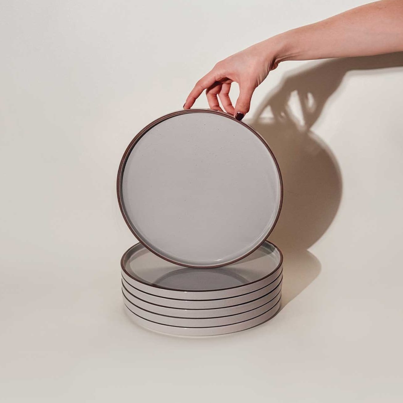 MORA CERAMICS Kitchen & Dining Dinner Plates - 10.5 in - Earl Grey