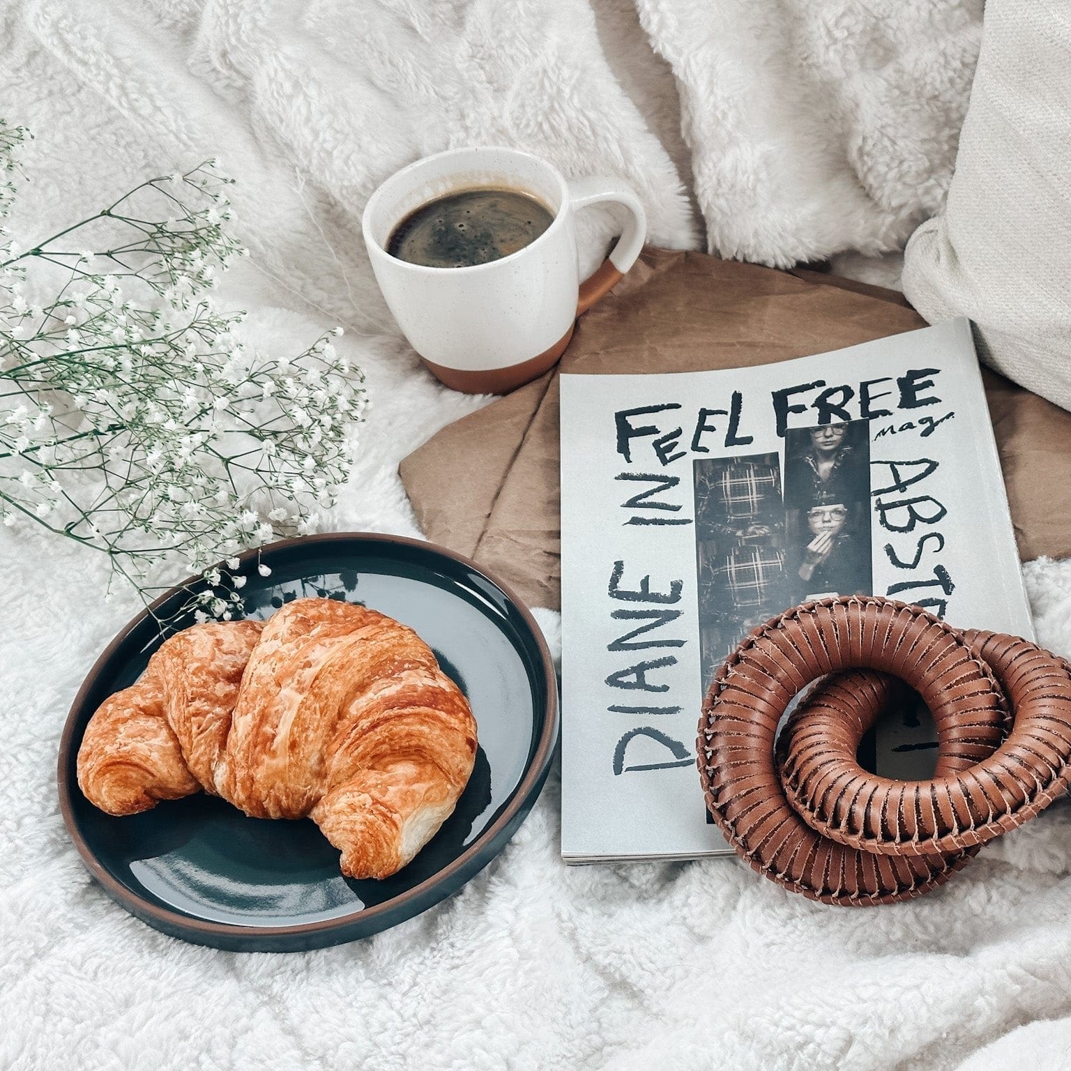 MORA CERAMICS Kitchen & Dining Salad Plates - 8 in - Assorted Neutrals