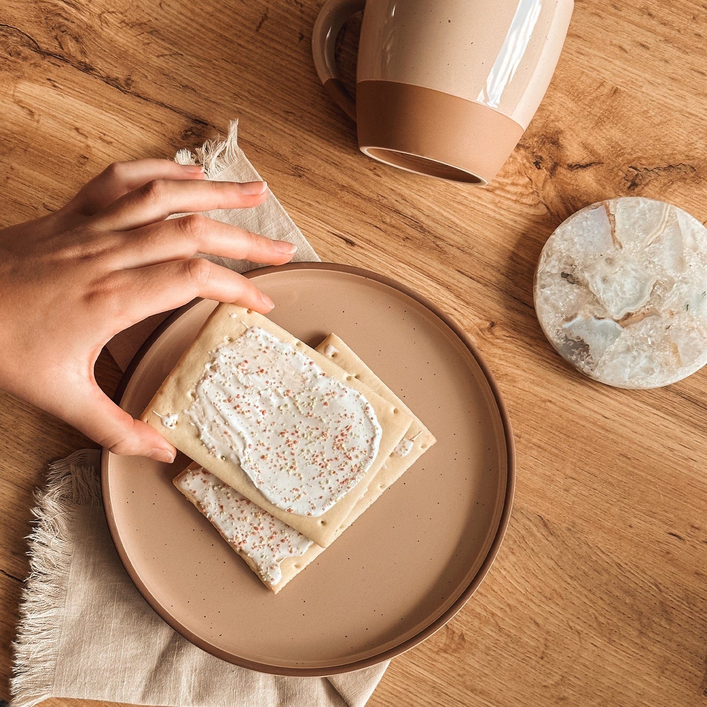 MORA CERAMICS Kitchen & Dining Salad Plates - 8 in - Chai