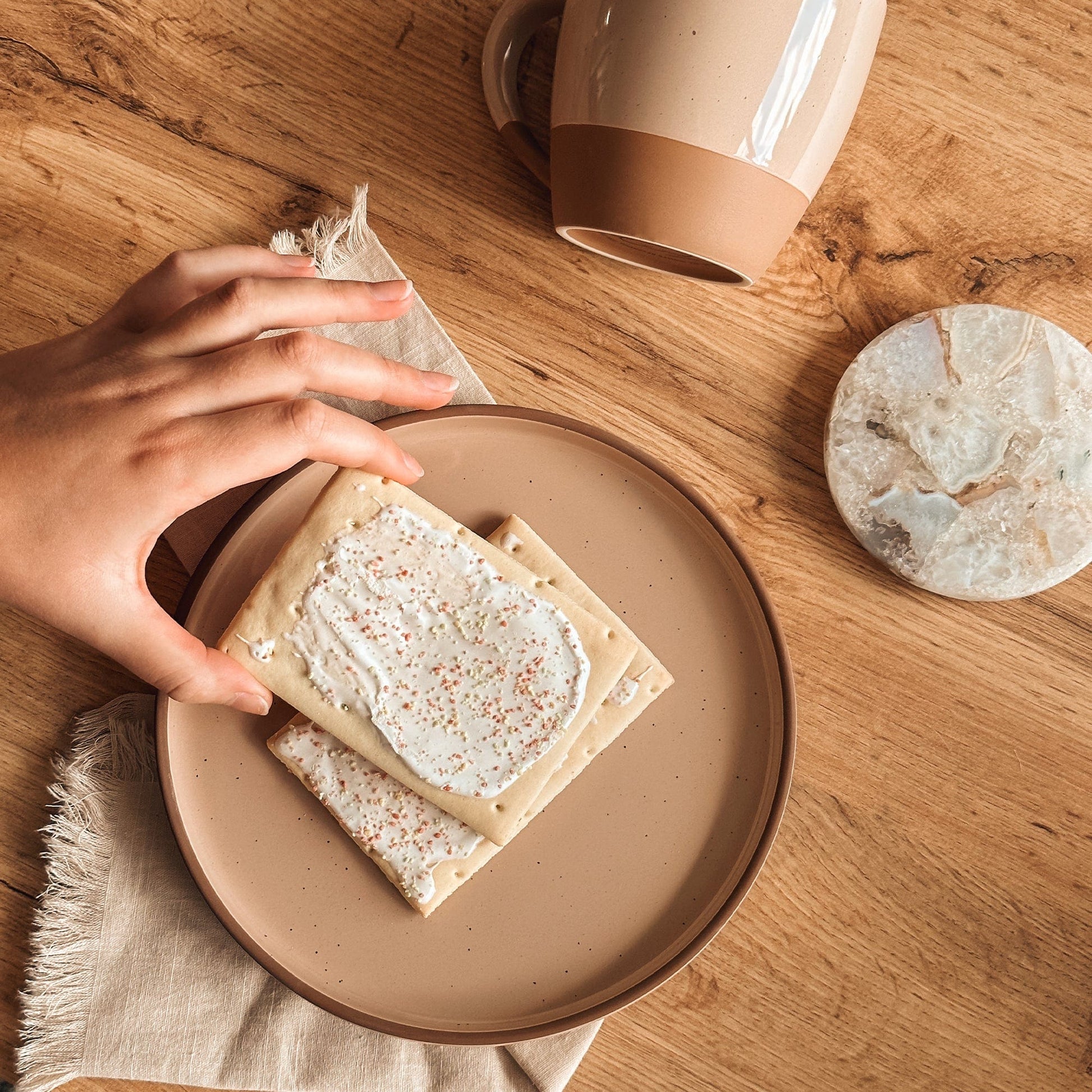 MORA CERAMICS Kitchen & Dining Salad Plates - 8 in - Chai