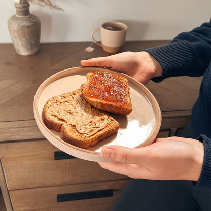 MORA CERAMICS Kitchen & Dining Salad Plates - 8 in - Chai