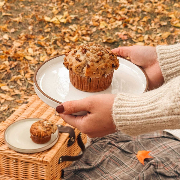 MORA CERAMICS Kitchen & Dining Salad Plates - 8 in - Vanilla White