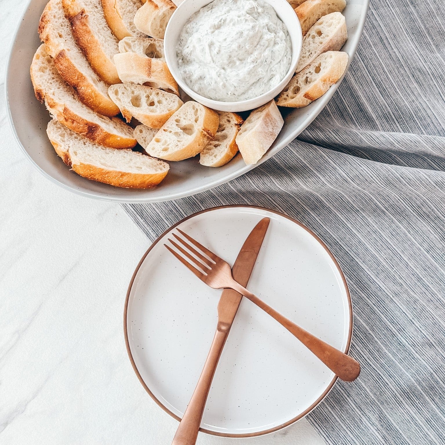 MORA CERAMICS Kitchen & Dining Salad Plates - 8 in - Vanilla White