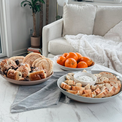 MORA CERAMICS Kitchen & Dining 2XL & 3XL Serving Dishes - 15.9 & 14.6in - Earl Grey