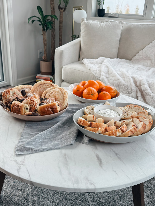 MORA CERAMICS Kitchen & Dining 2XL & 3XL Serving Dishes - 15.9 & 14.6in - Earl Grey