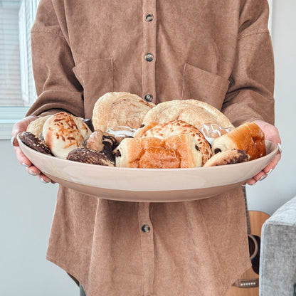 MORA CERAMICS Kitchen & Dining 2XL & 3XL Serving Dishes - 15.9 & 14.6in - Neutrals