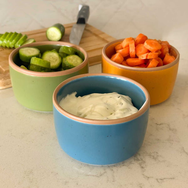 MORA CERAMICS Kitchen & Dining Ramekins Set of 6 - 8oz - Artisan