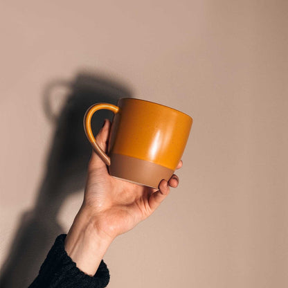 MORA CERAMICS Kitchen & Dining Latte Mug Set of 4 - 16oz - Safari Artisan