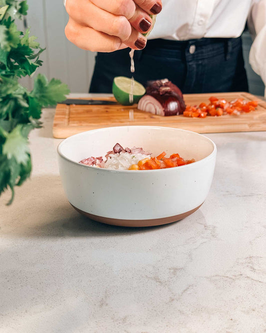 MORA CERAMICS Kitchen & Dining Cereal Bowls - 25oz - Vanilla White