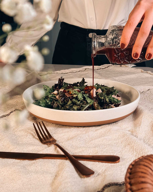 MORA CERAMICS Kitchen & Dining Pasta Bowls - 35oz - Vanilla White