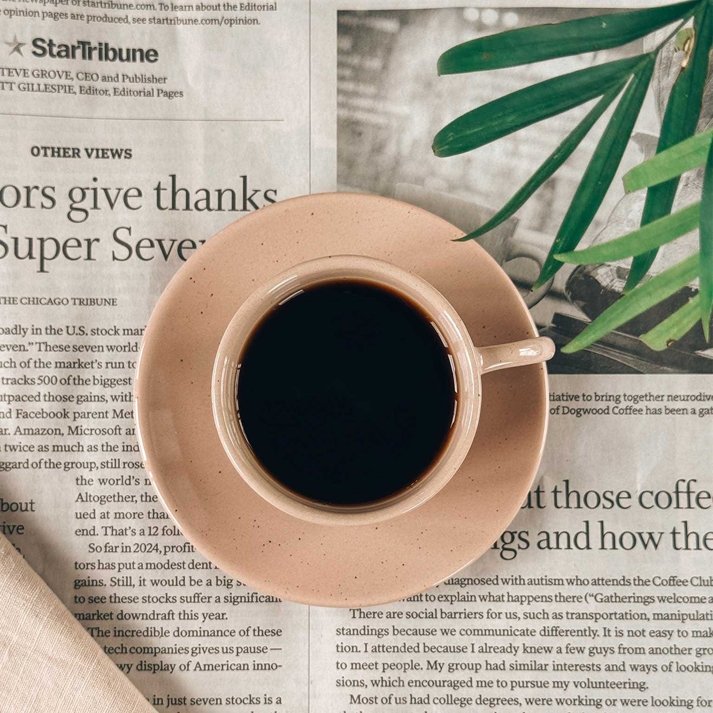 MORA CERAMICS Kitchen & Dining Espresso Cups with Saucers Set of 4 - 3oz - Assorted Neutrals