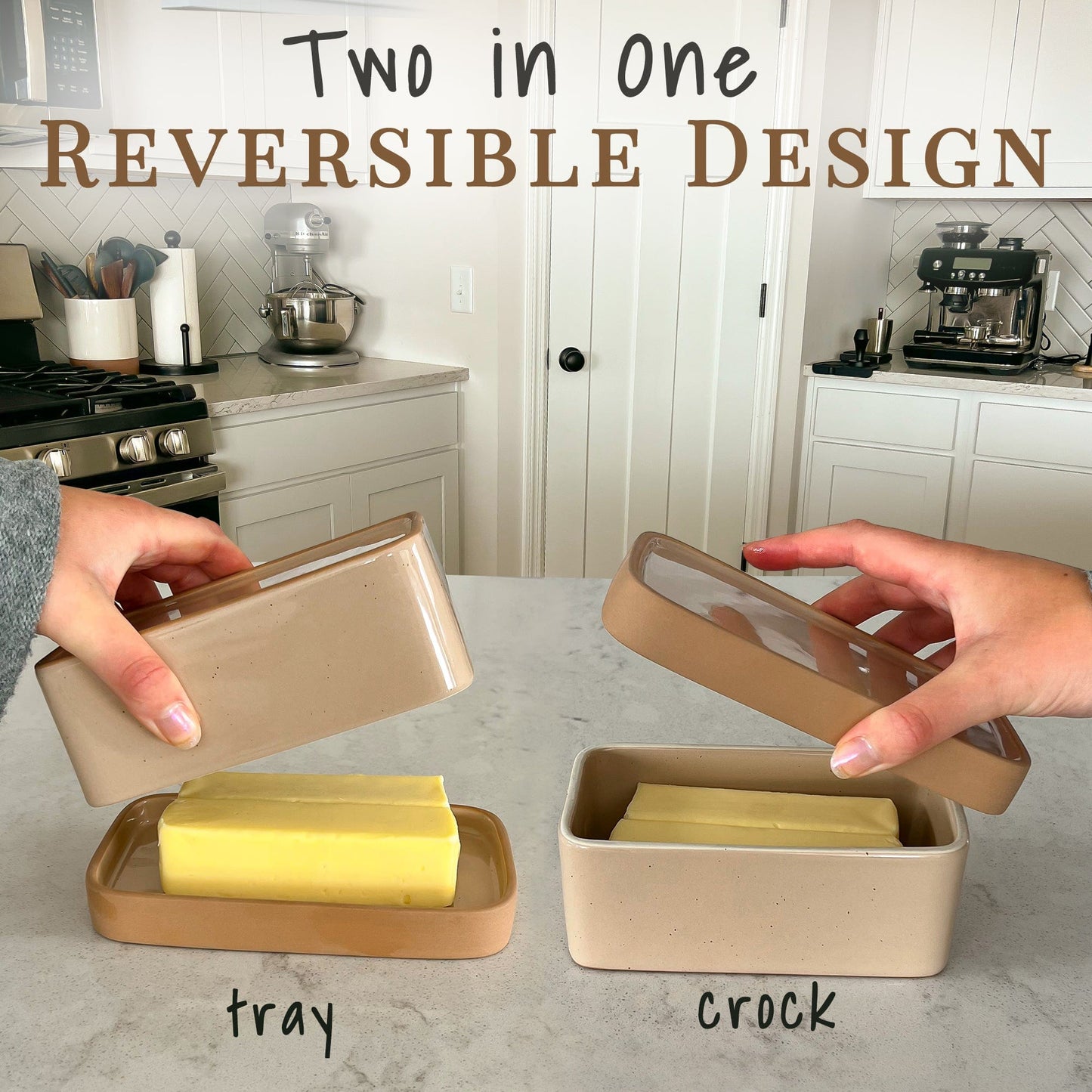 MORA CERAMICS Kitchen & Dining Butter Dish - Chai