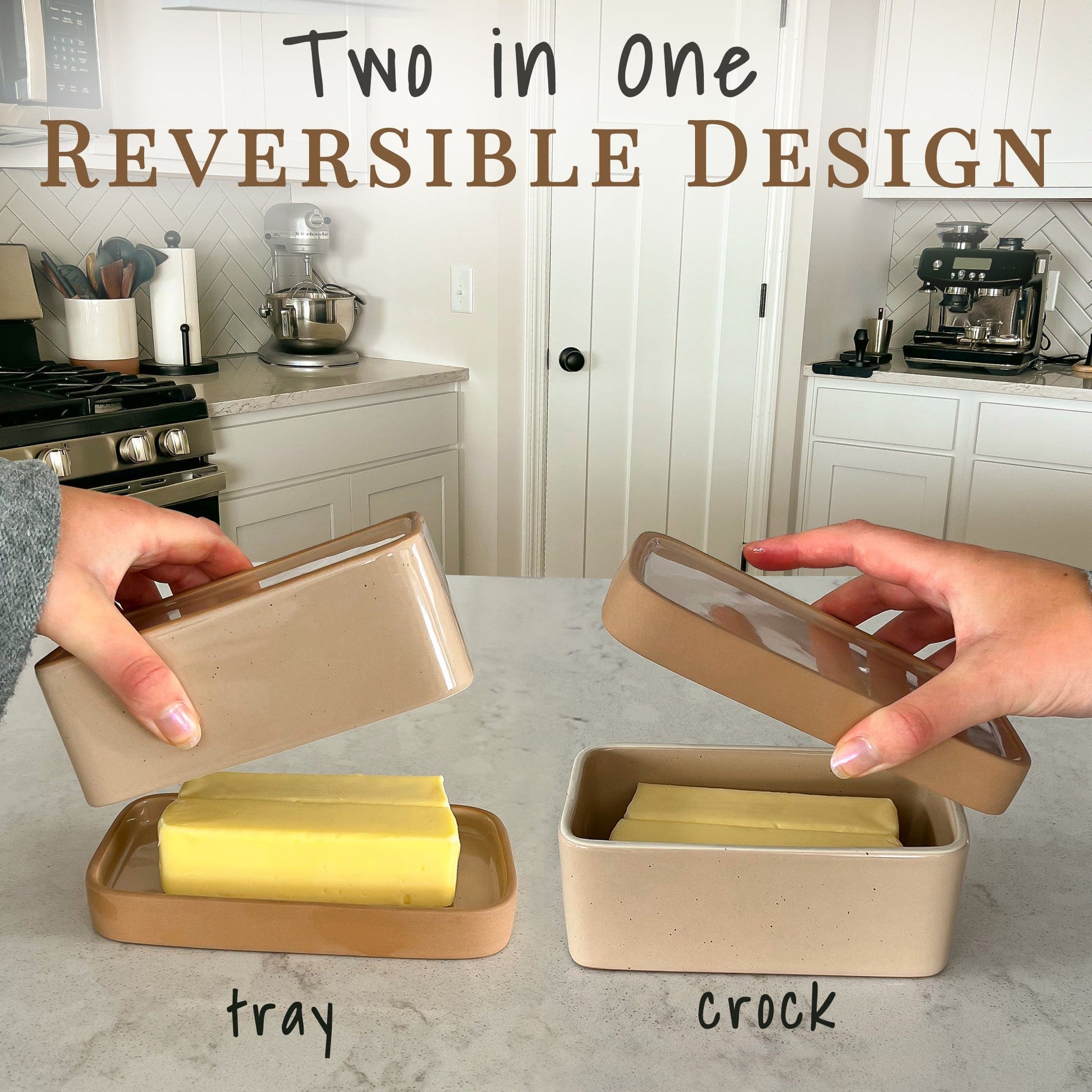 MORA CERAMICS Kitchen & Dining Butter Dish - Chai