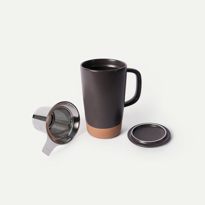 MORA CERAMICS Kitchen & Dining Large Tea Mug Infuser Set - 18oz - Nightwaves