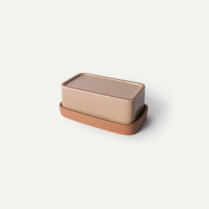 MORA CERAMICS Kitchen & Dining Butter Dish - Chai