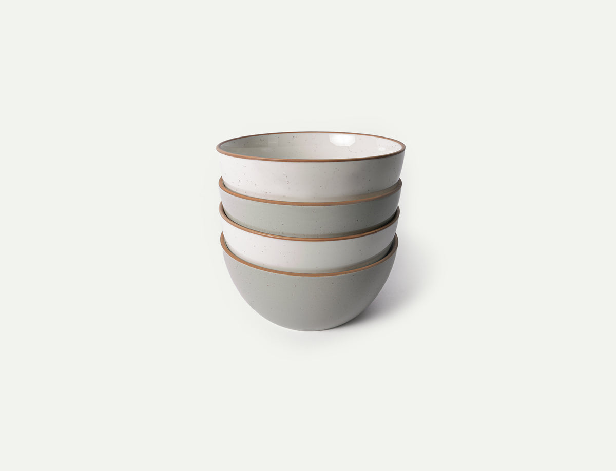 Cereal Bowls - 28oz - Earl Grey & Vanilla White
