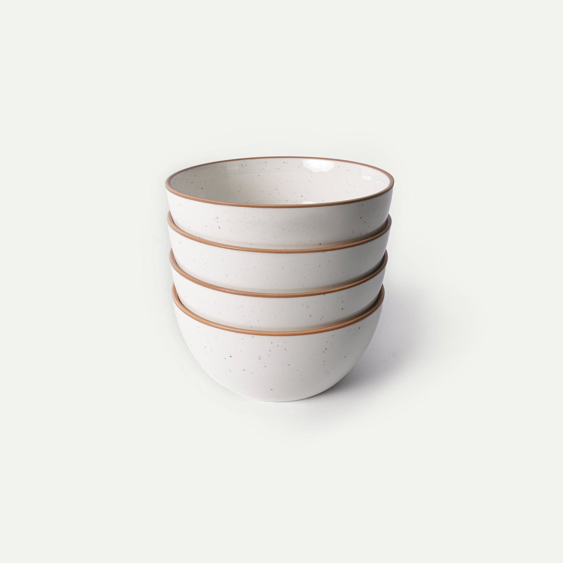 MORA CERAMICS Kitchen & Dining Cereal Bowls - 28oz - Vanilla White