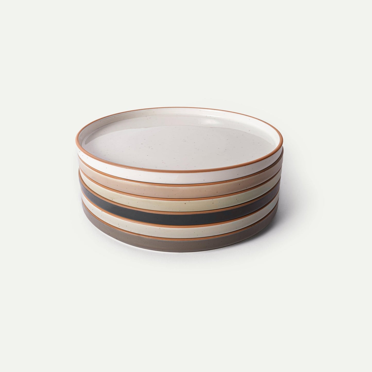 MORA CERAMICS Kitchen & Dining Dinner Plates - 10.5 in - Assorted Neutrals