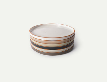 Rimmed & Flat Dinner Plates - Set of 6