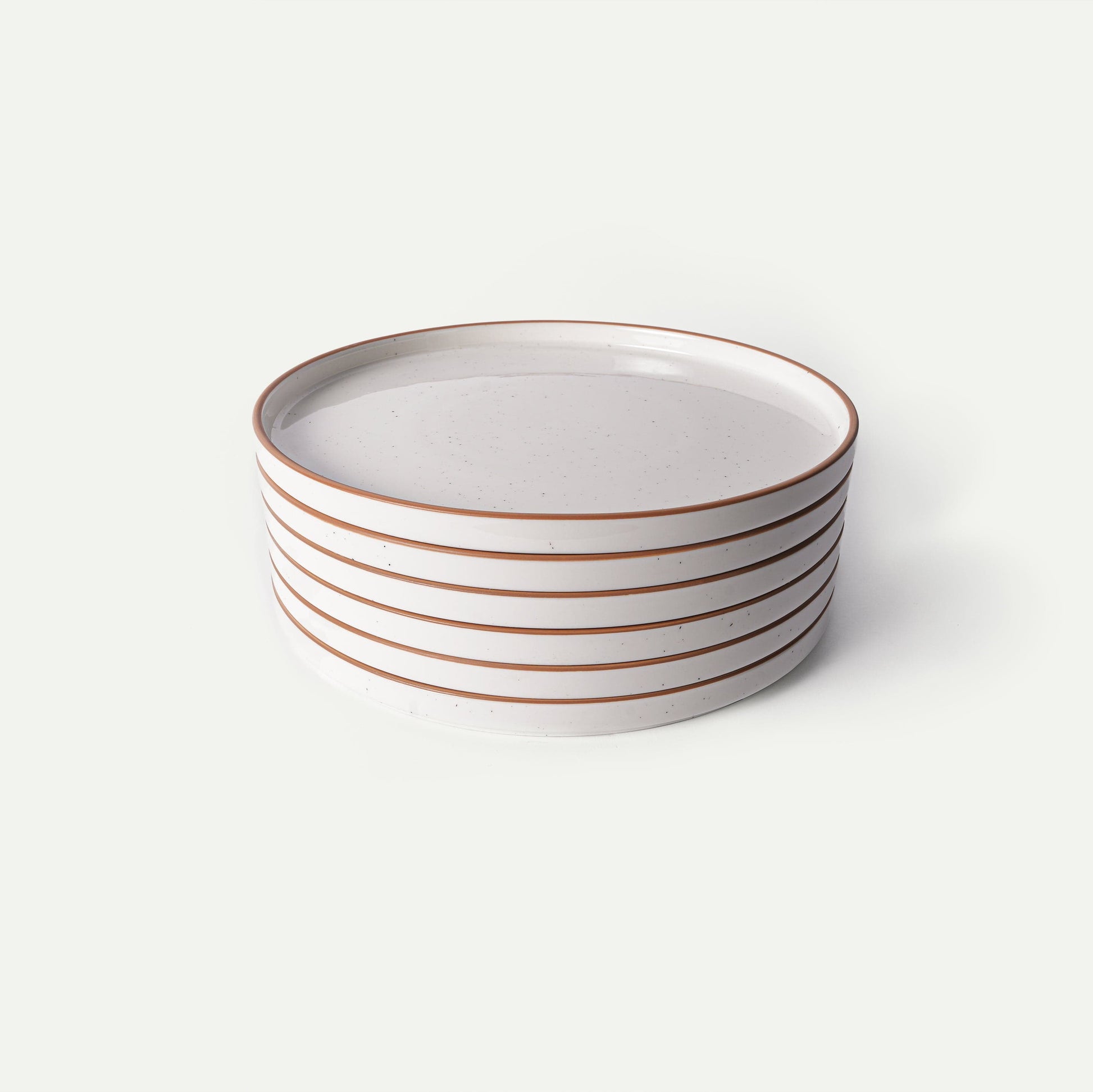 MORA CERAMICS Kitchen & Dining Dinner Plates - 10.5 in - Vanilla White