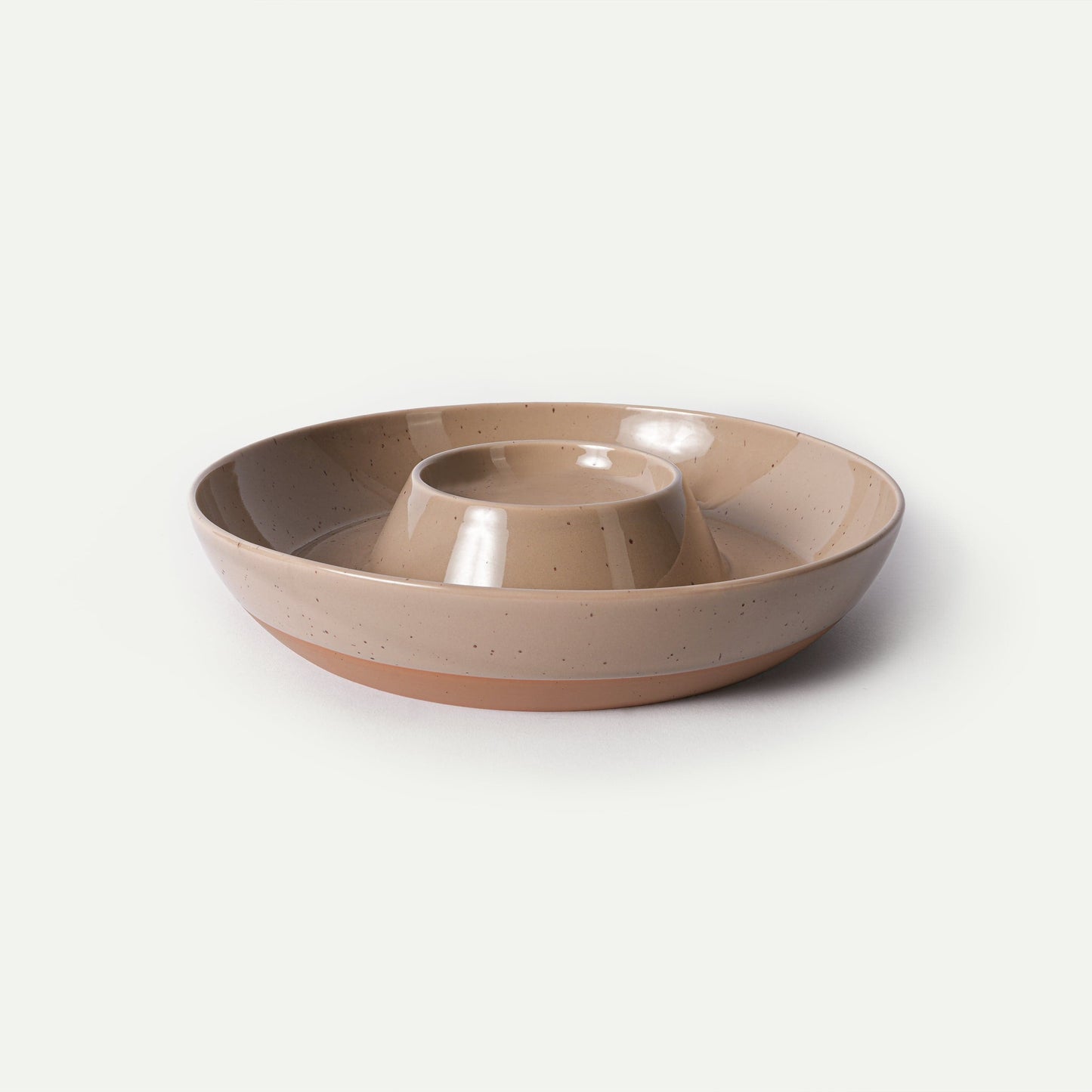 MORA CERAMICS Kitchen & Dining Chip & Dip Bowl - Chai