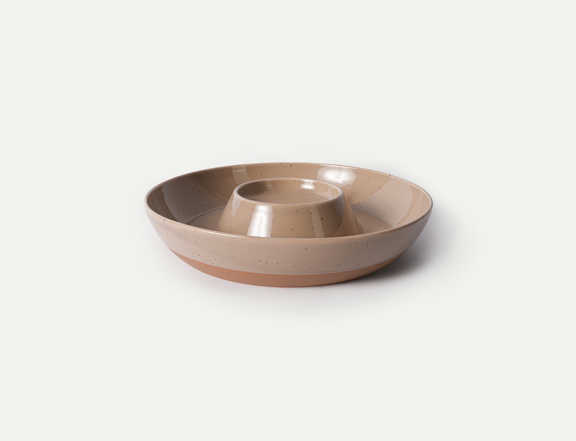 MORA CERAMICS Kitchen & Dining Chip & Dip Bowl - Chai