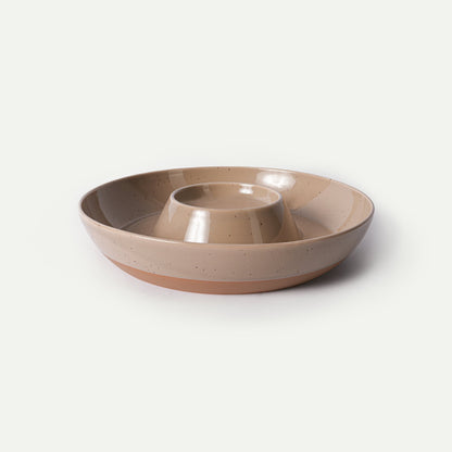 MORA CERAMICS Kitchen & Dining Chip & Dip Bowl - Chai