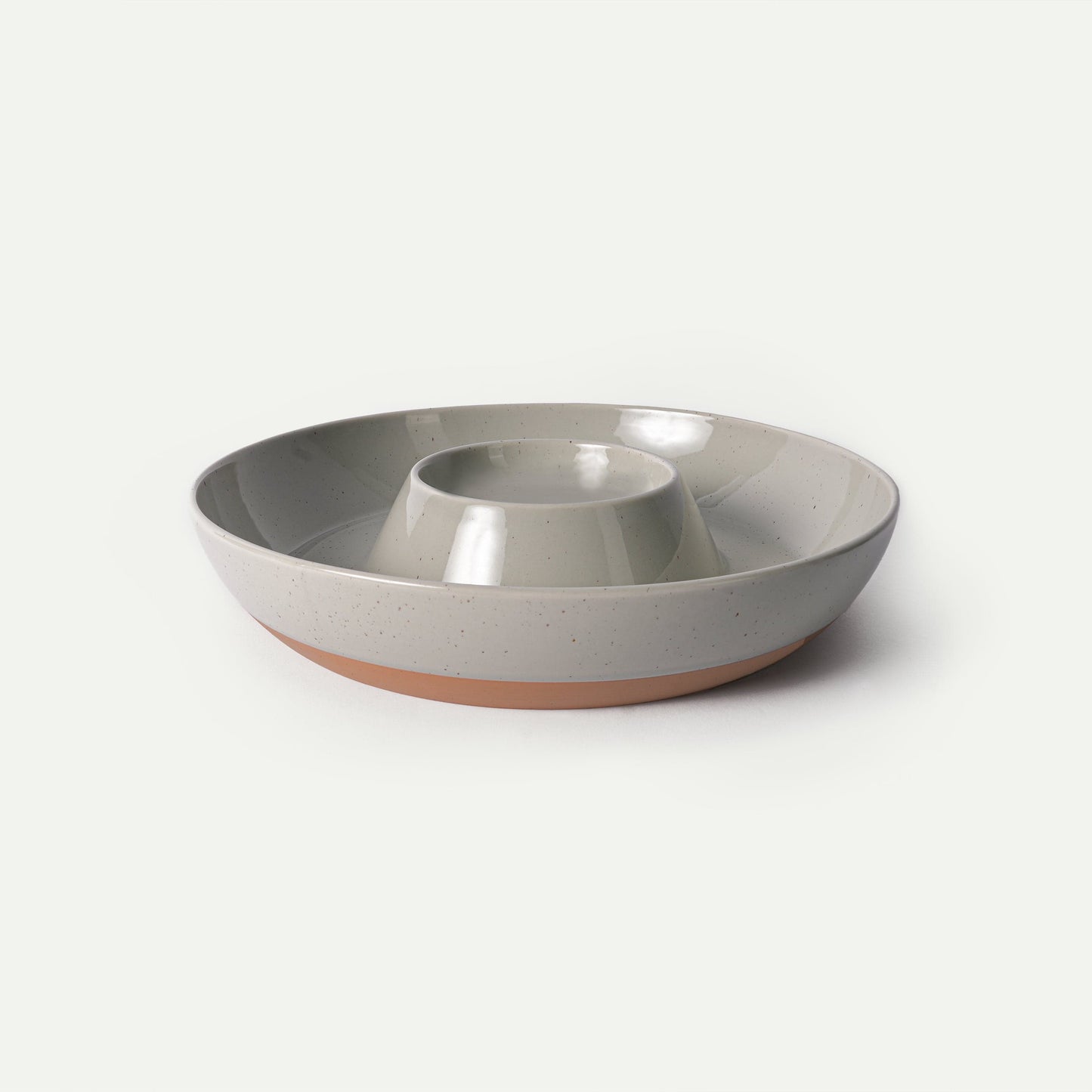 MORA CERAMICS Kitchen & Dining Chip & Dip Bowl - Earl Grey